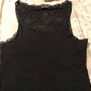 Express Lace Back Tank Top Sz Large